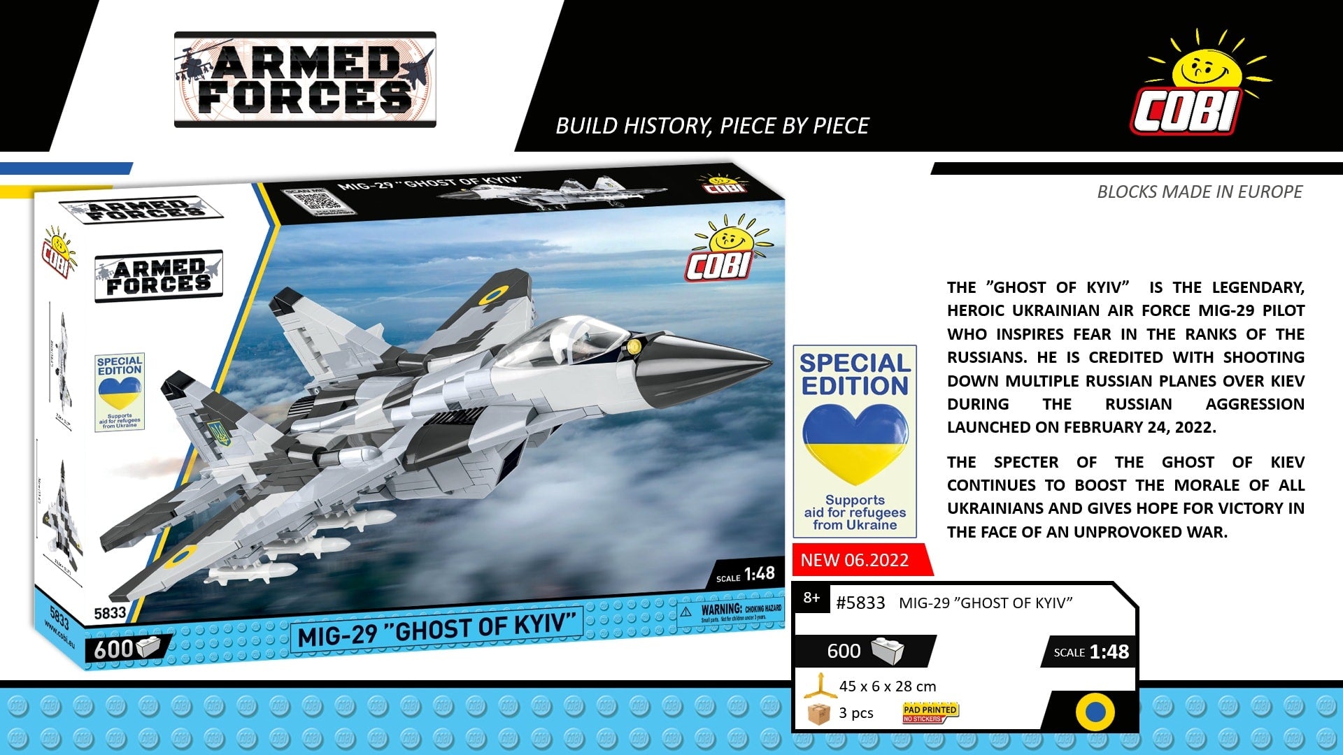 Cobi 5833 MiG-29 Fantasma de Kiev
