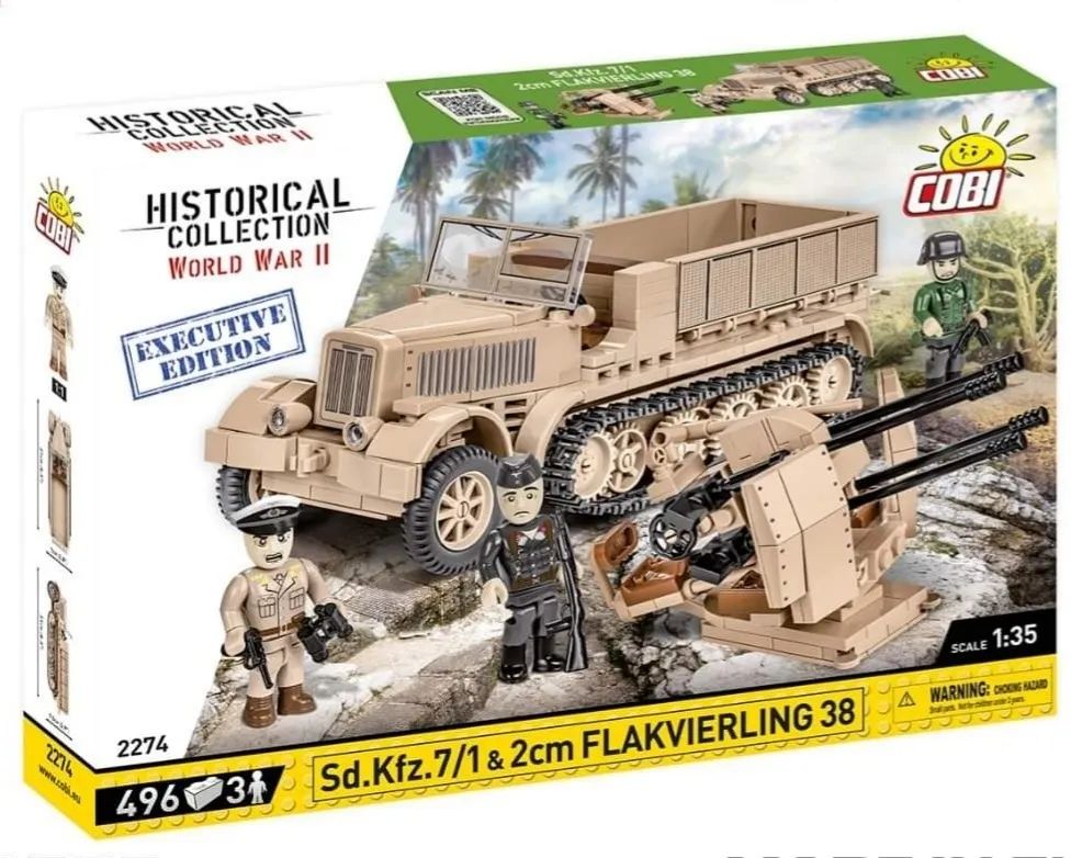 Cobi 2274 SD.KFZ.7/1 &amp; 2cm Flakvierling 38 Executive Edition