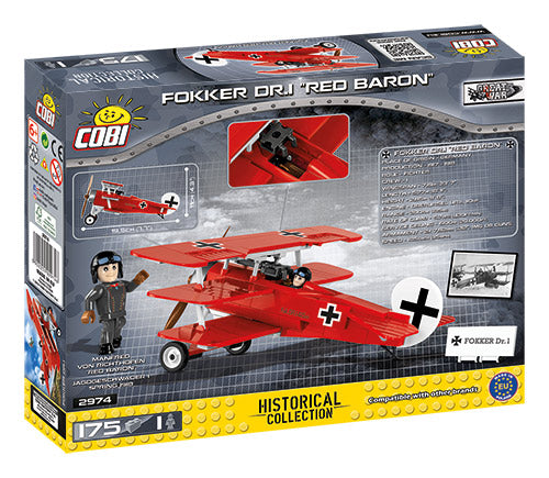 Cobi 2974 Fokker DR.I "Barón Rojo"