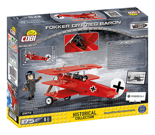 Cobi 2974 Fokker DR.I "Red Baron"