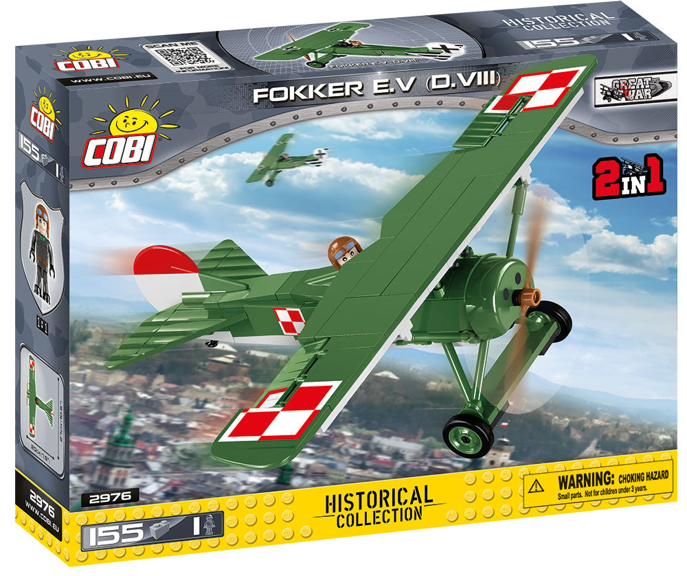 Cobi 2976 Fokker EV (D.VIII) 2en1