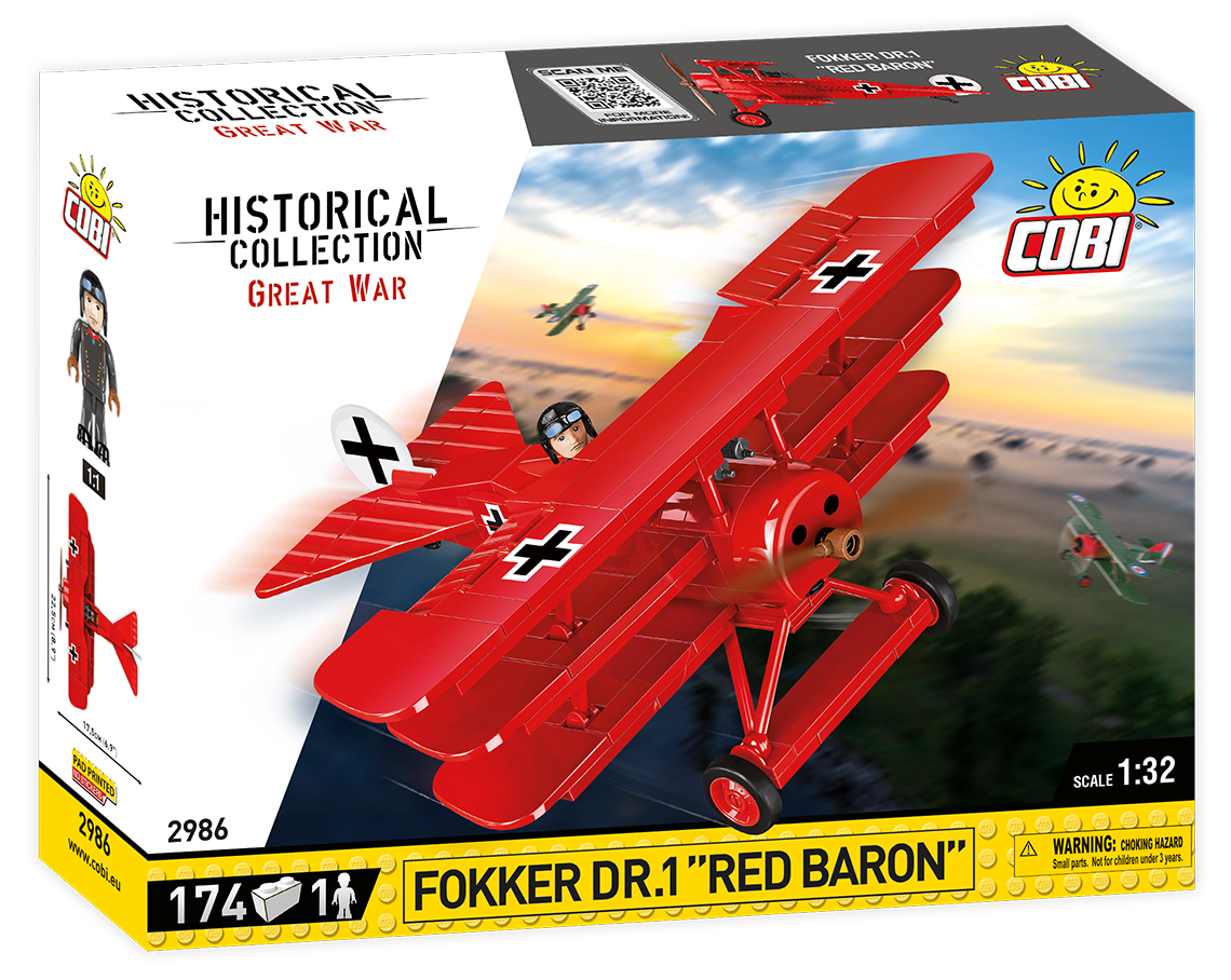 Cobi 2986 Fokker DR.1 Barón Rojo (B-STOCK)