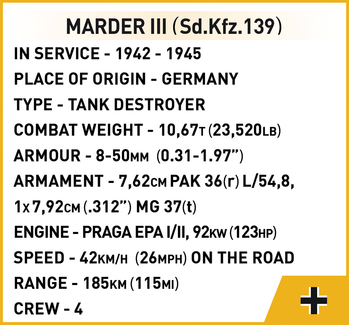 Cobi 3050 Marder III (Sd.Kfz.139)