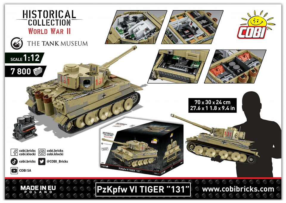 Cobi 2801 Tiger 131 1:12