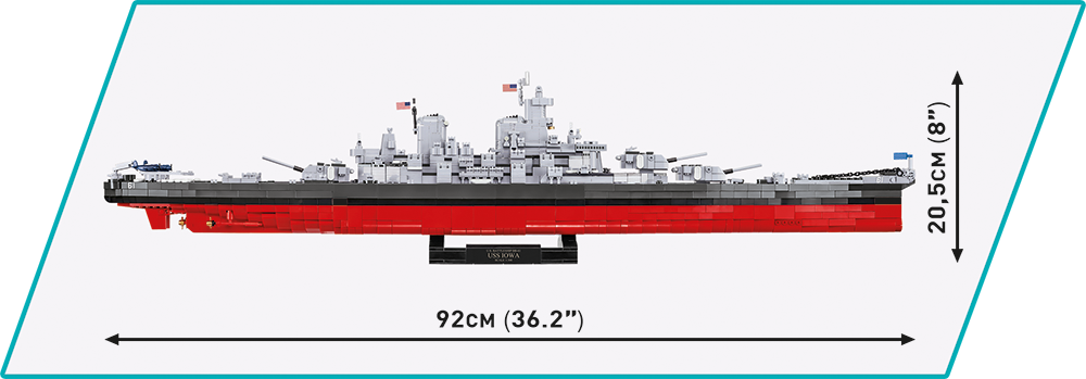 Cobi 4836 Acorazado Clase IOWA 4 en 1 Ejecutivo