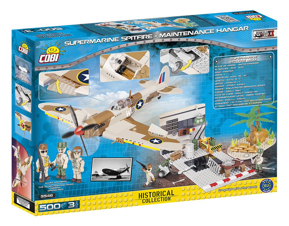 Cobi 5546 Supermarine Spitfire Maintenance Hangar