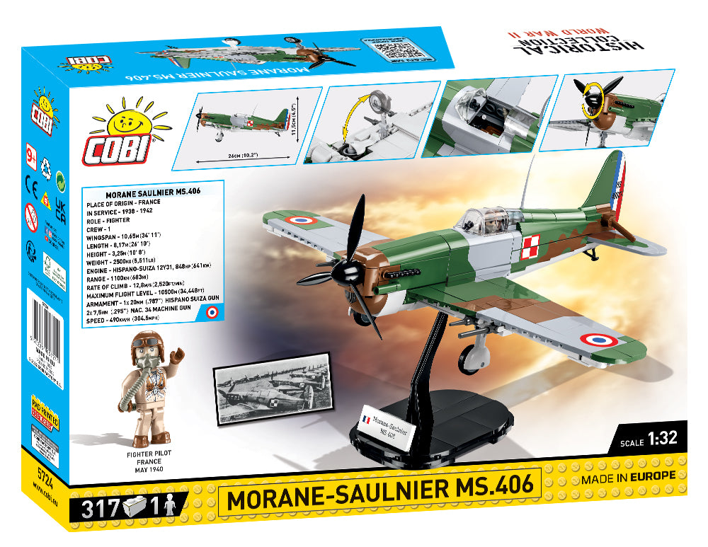 Cobi 5724 Morane-Saulnier MS.406 (STOCK B)