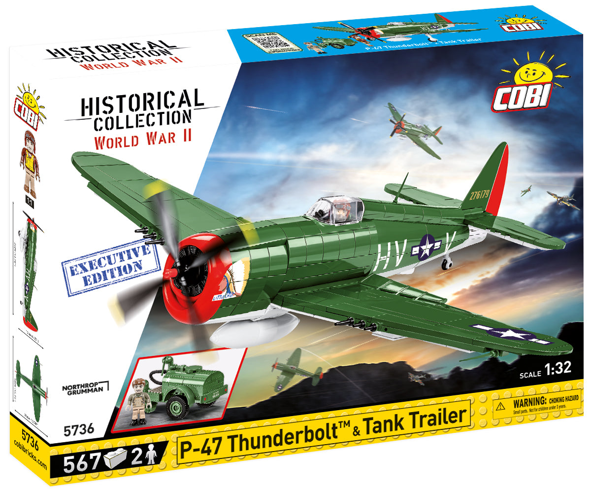 Cobi 5736 P-47 Thunderbolt & Tank Trailer Executive Edition