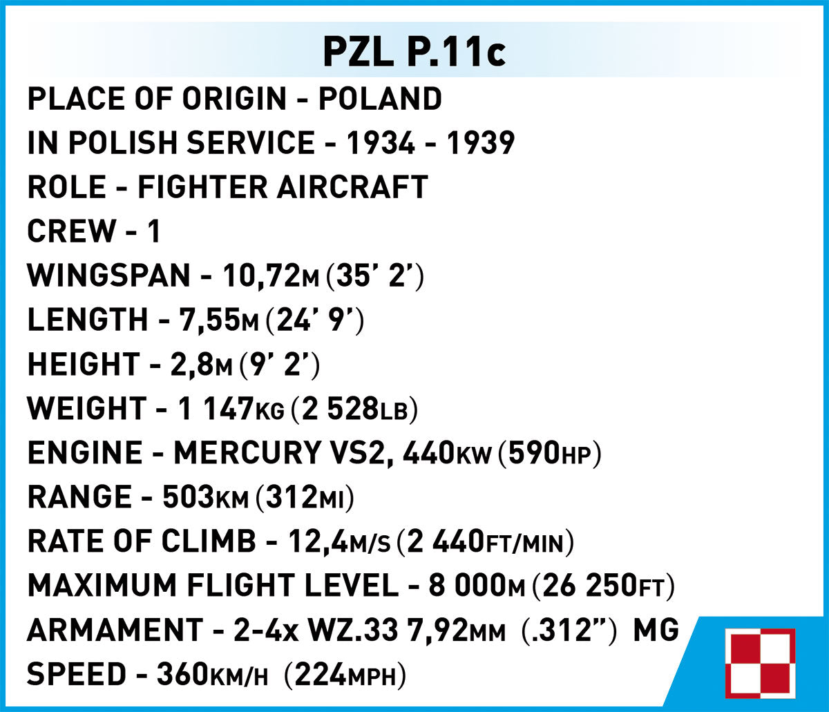 Cobi 5742 PZL P-11c