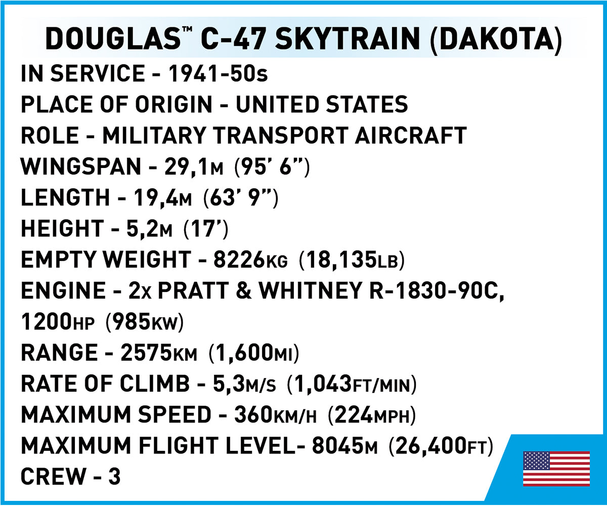 Cobi 5743 Douglas C-47 Skytrain (Dakota)