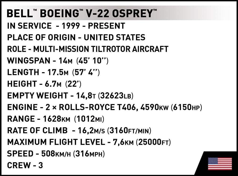 Cobi 5836 Bell Boeing V-22 Osprey