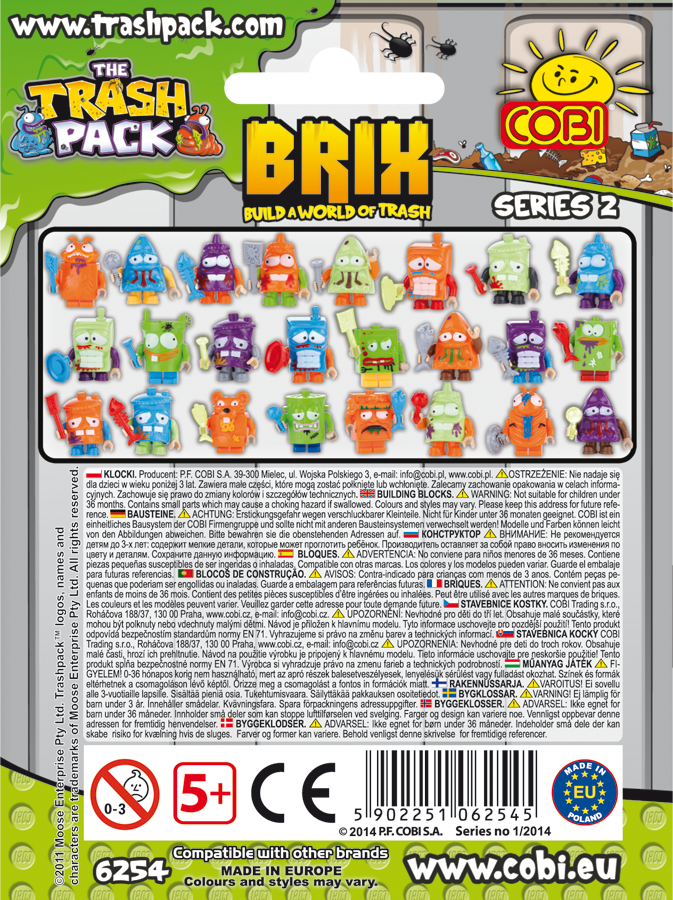 Cobi 6254 Polybag Trash Pack Figure