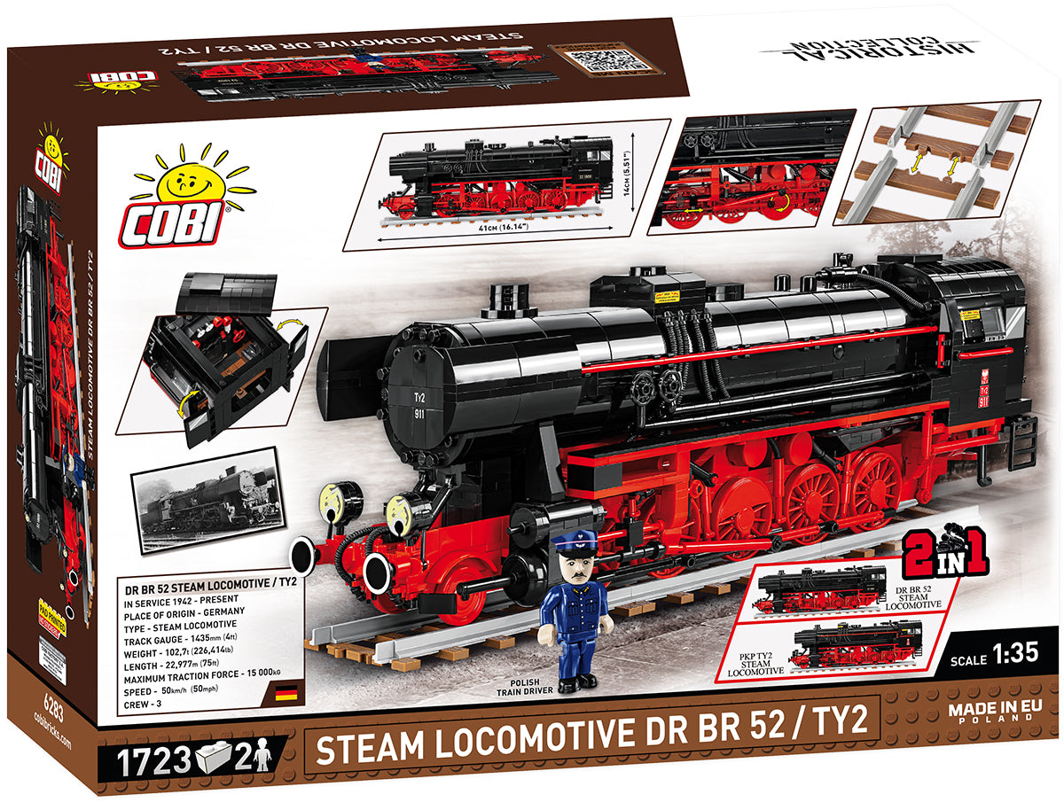 Cobi 6283 BR52 TY-2 Dampflokomotive 2 in 1