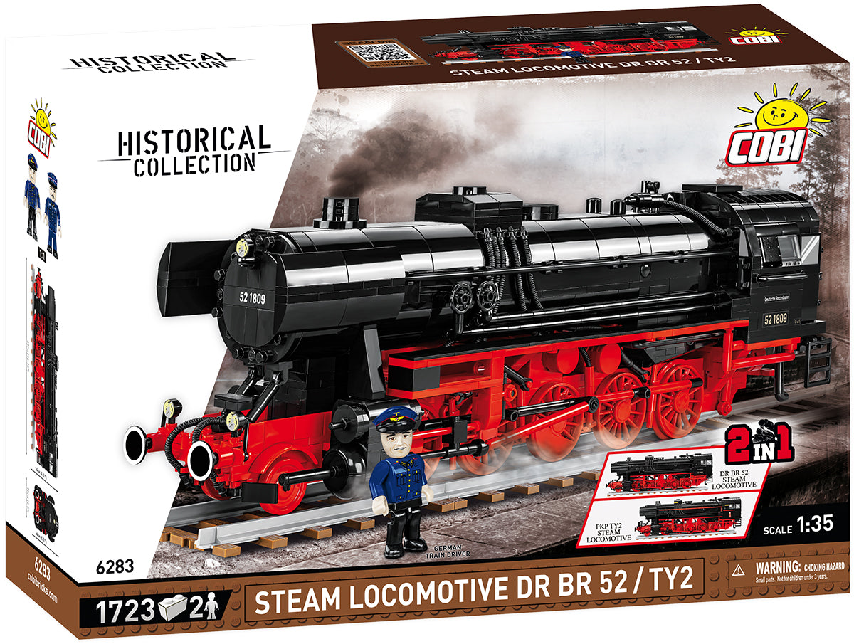 Locomotora de vapor Cobi 6283 BR52 TY-2 2 en 1
