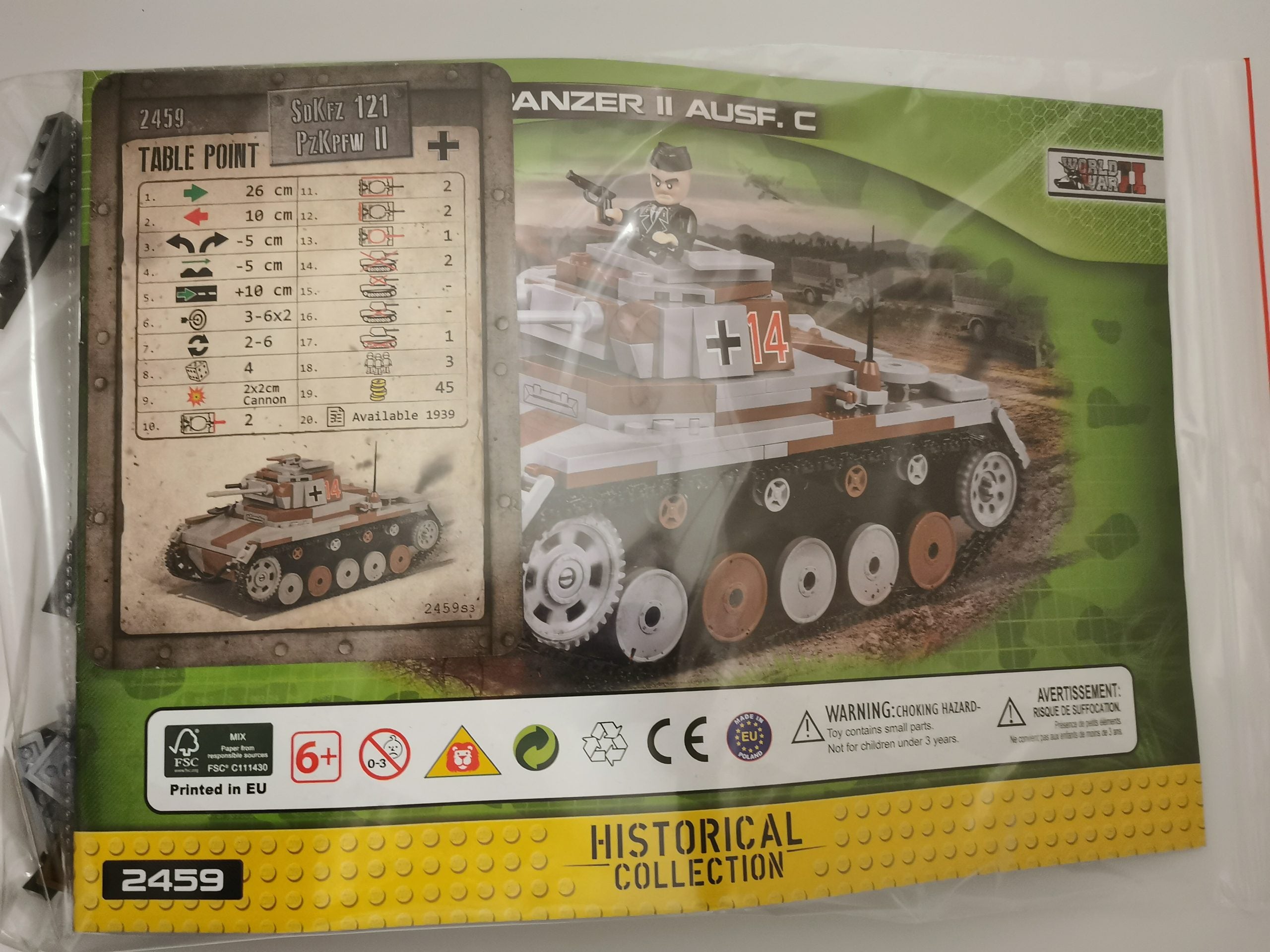 Cobi 2459A Panzer II Ausf. C used