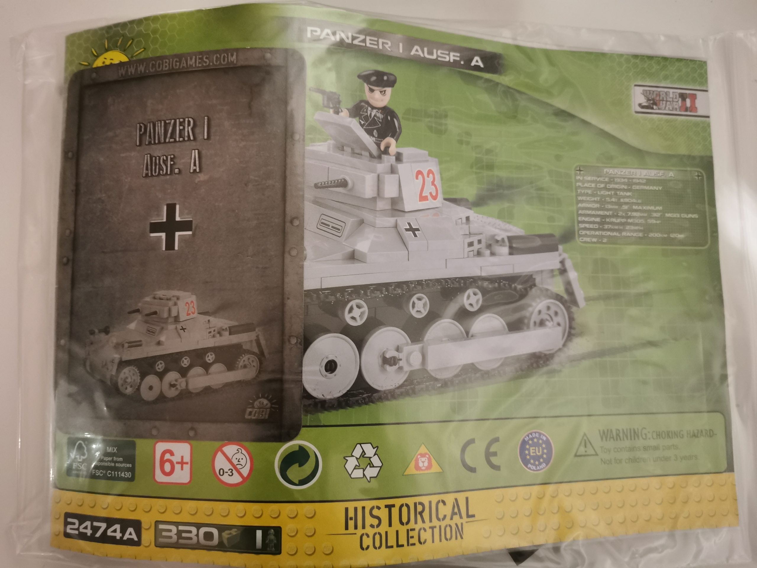 Cobi 2474A V2 Panzer I Ausf. A used