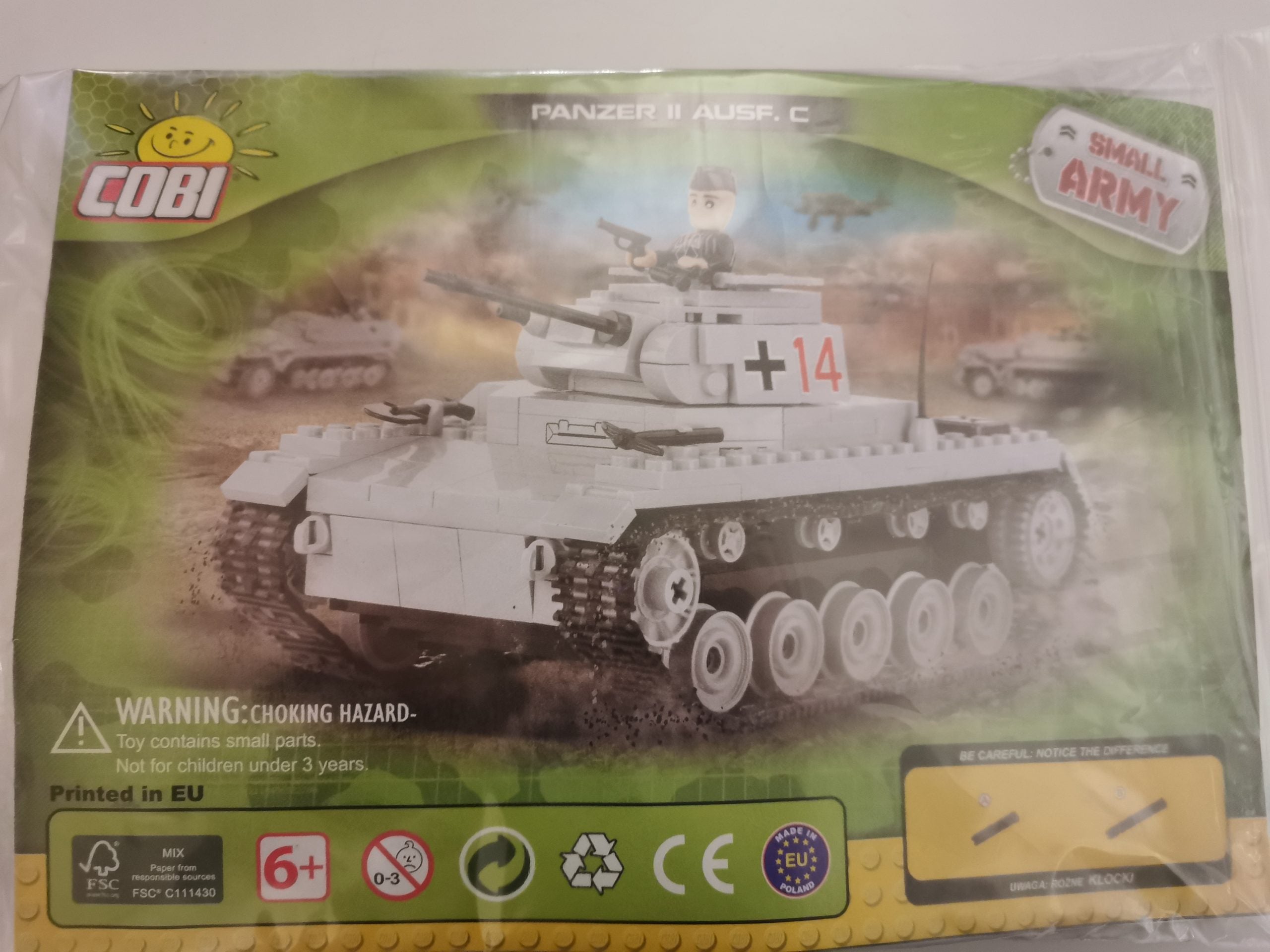 Cobi 2459 Panzer II Ausf. C (1st version) used
