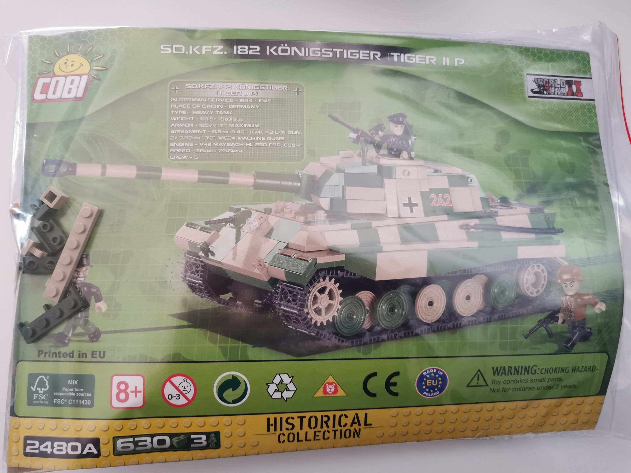 Cobi 2480A Sd.Kfz.182 King Tiger (Tiger II P) used