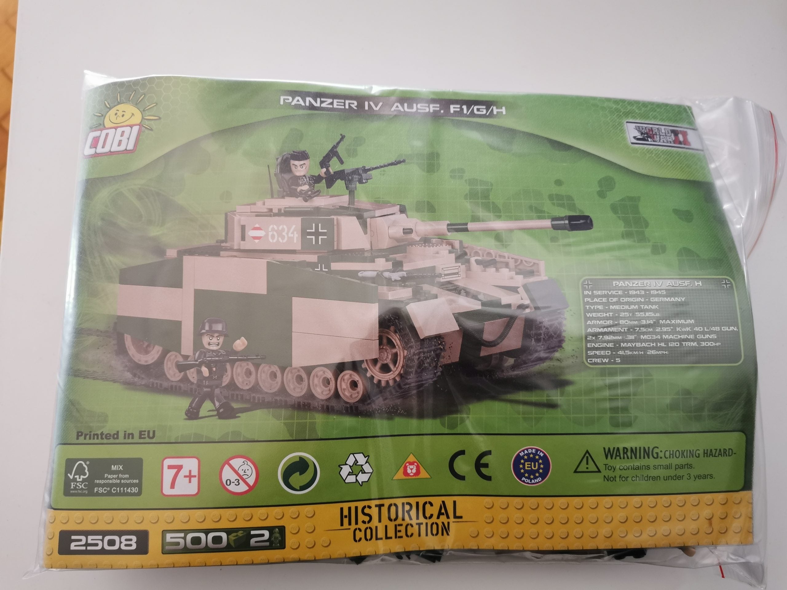 Cobi 2508 Panzer IV Ausf. F1/G/H gebraucht
