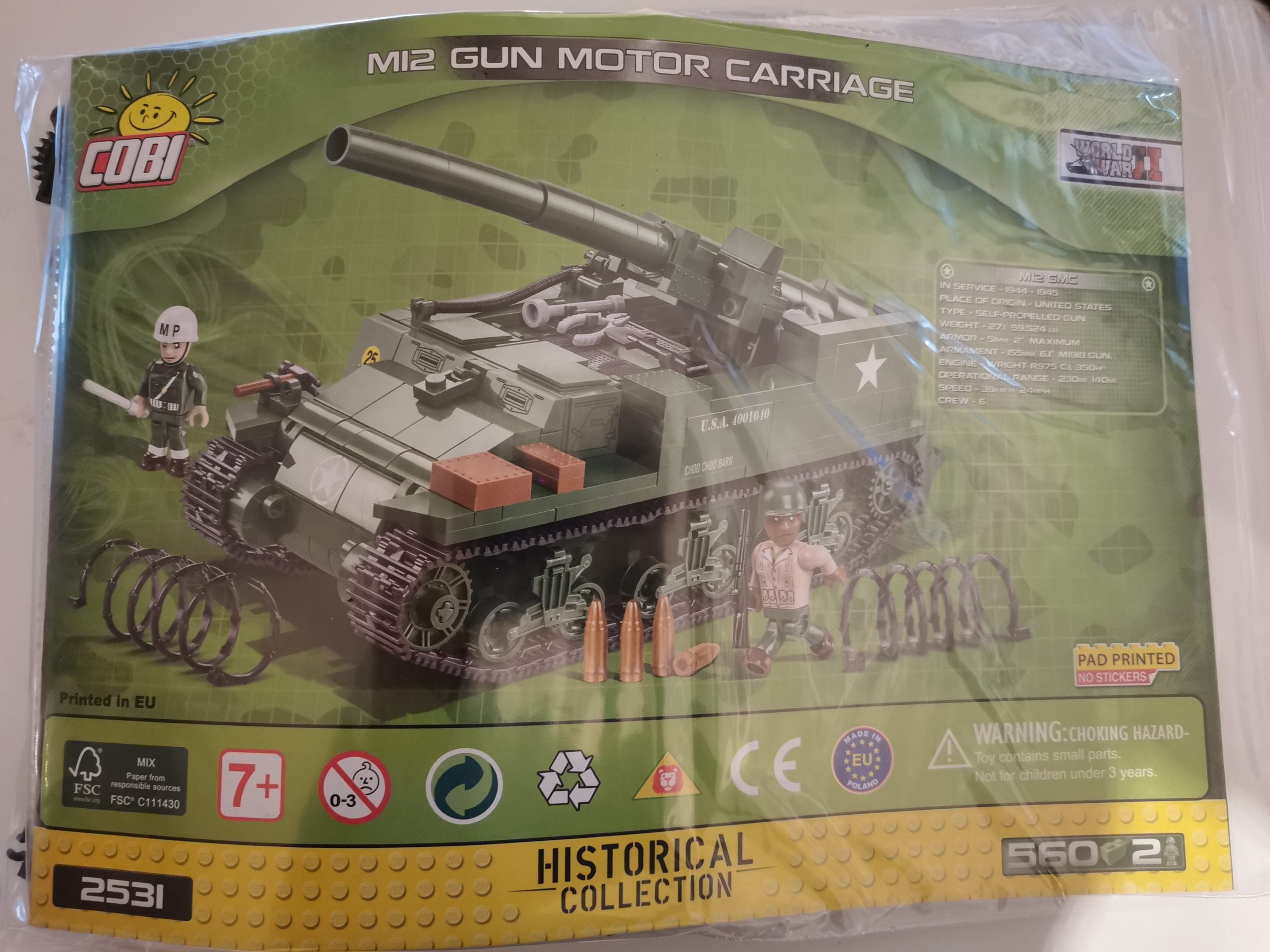 Cobi 2531 M12 Gun Motor Carriage gebraucht