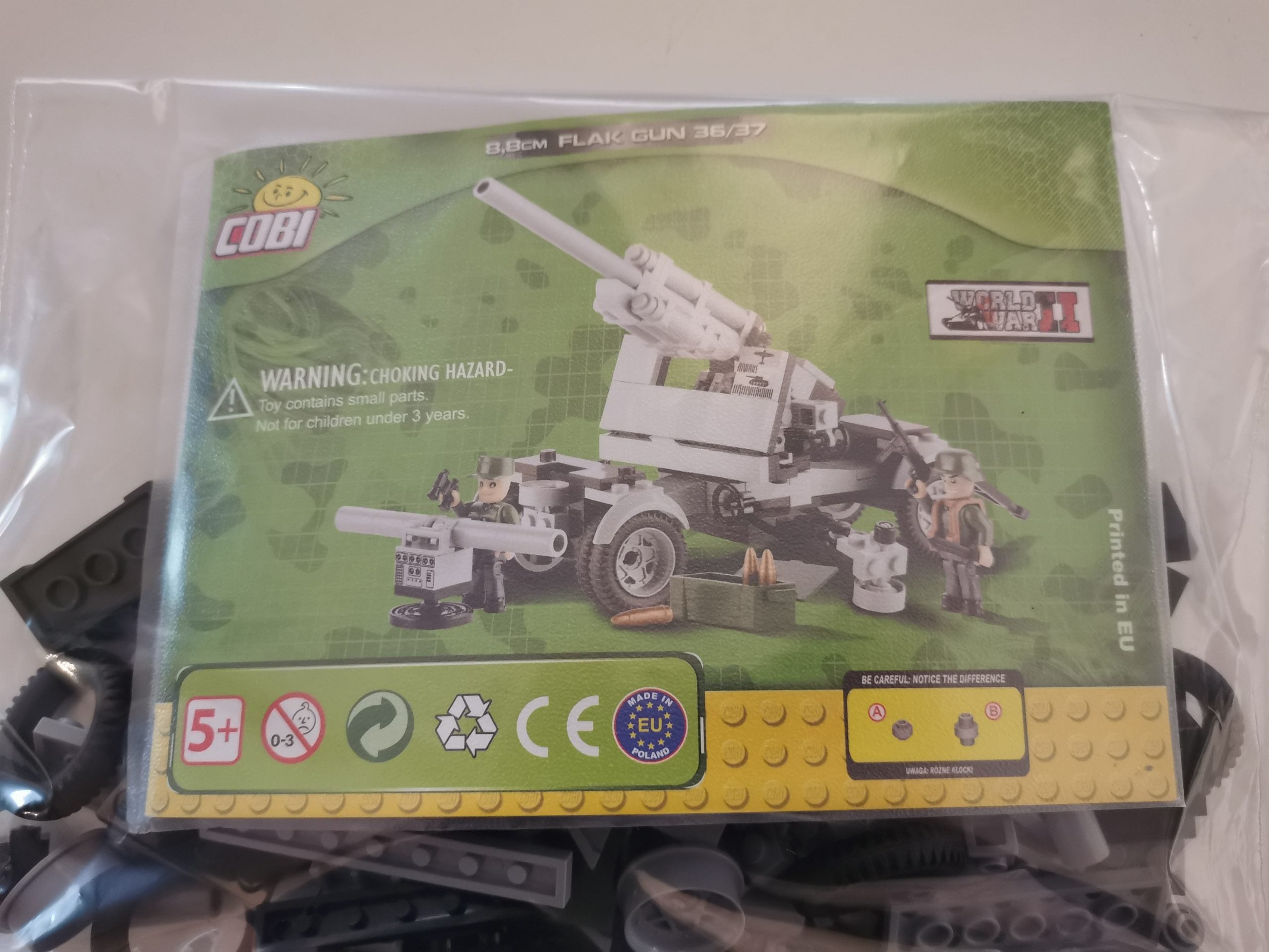 Cobi 2338 8.8cm Flak Gun 36/37 (1st version) used