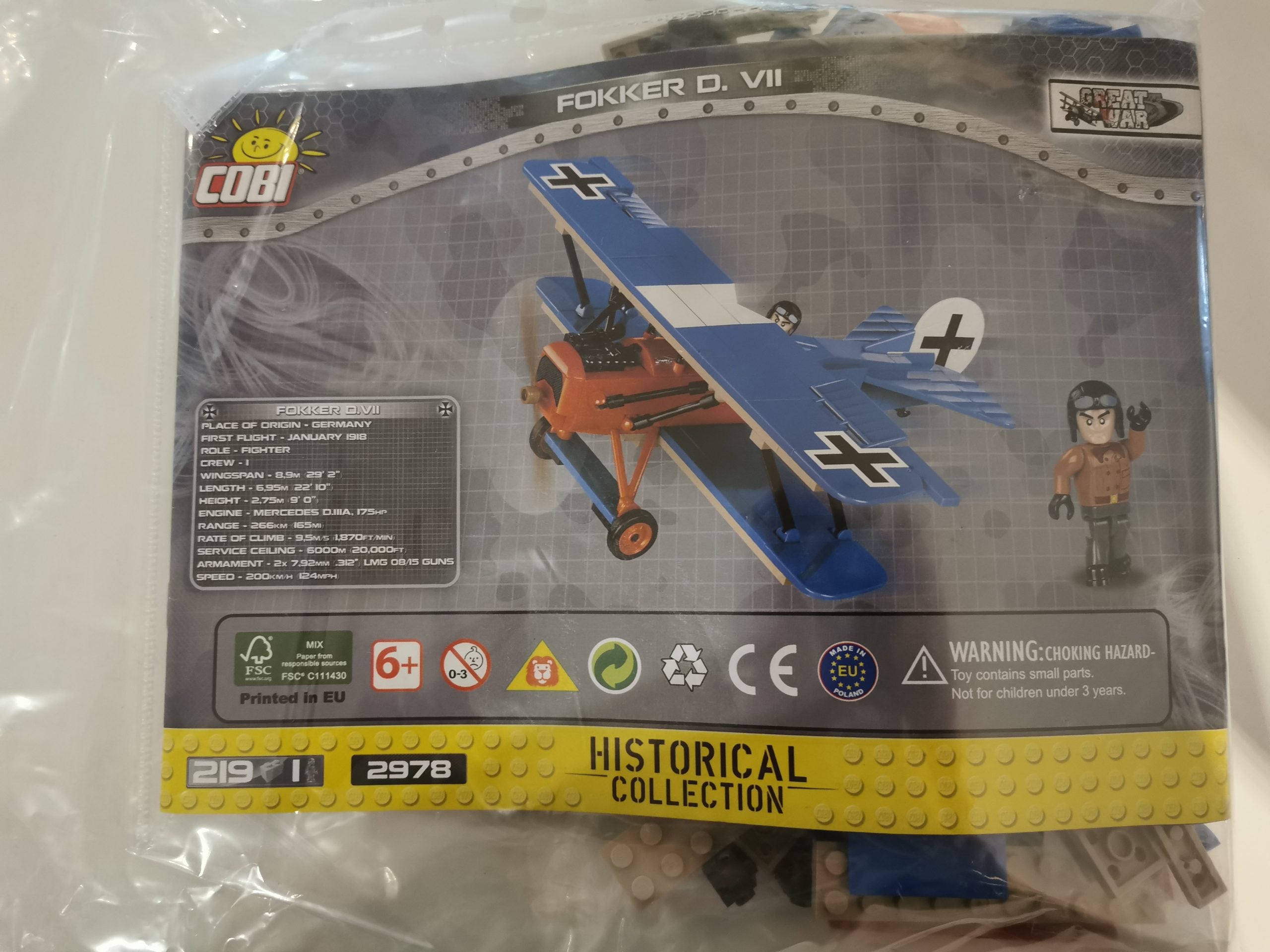 Cobi 2978 Fokker D,VII gebraucht