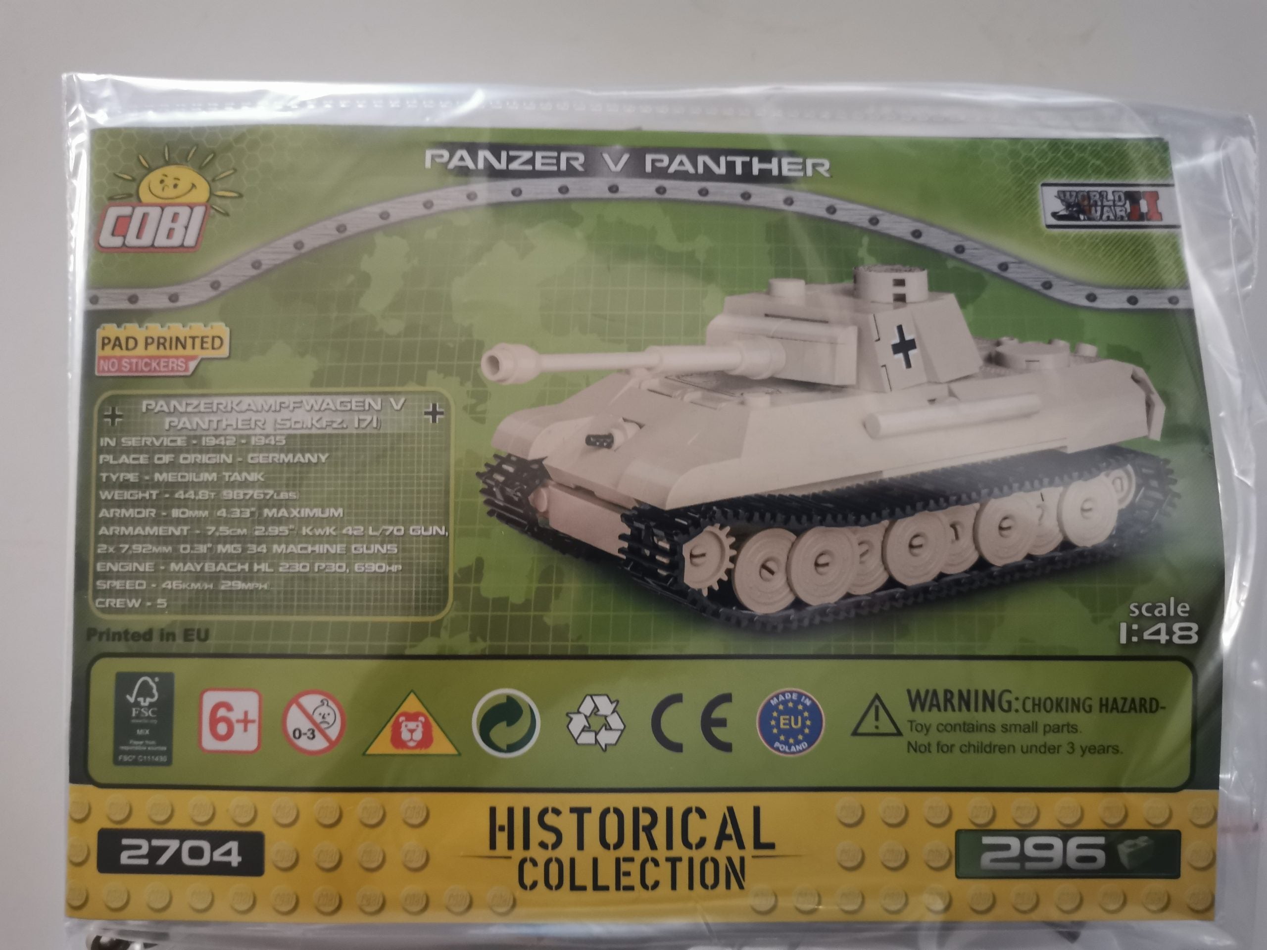 Cobi 2704 Panzer V Panther (1:48) usado
