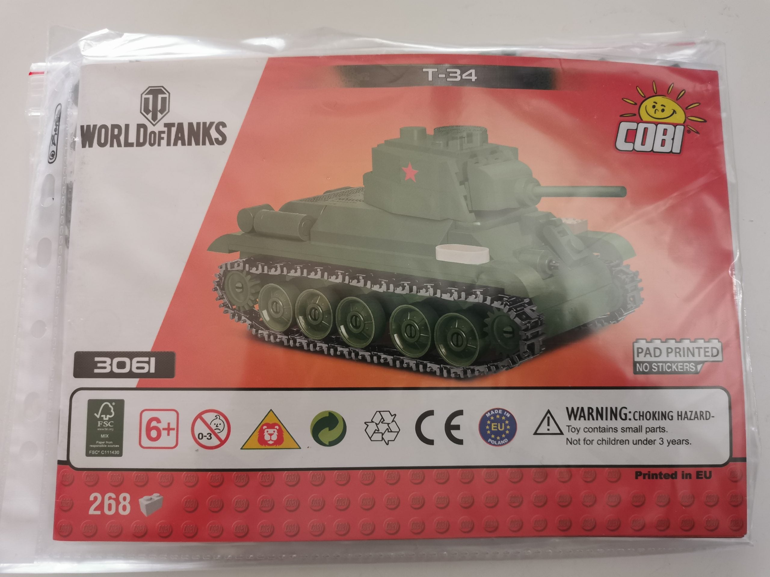 Cobi 3061 T34 (1:48) (World of Tanks) usado