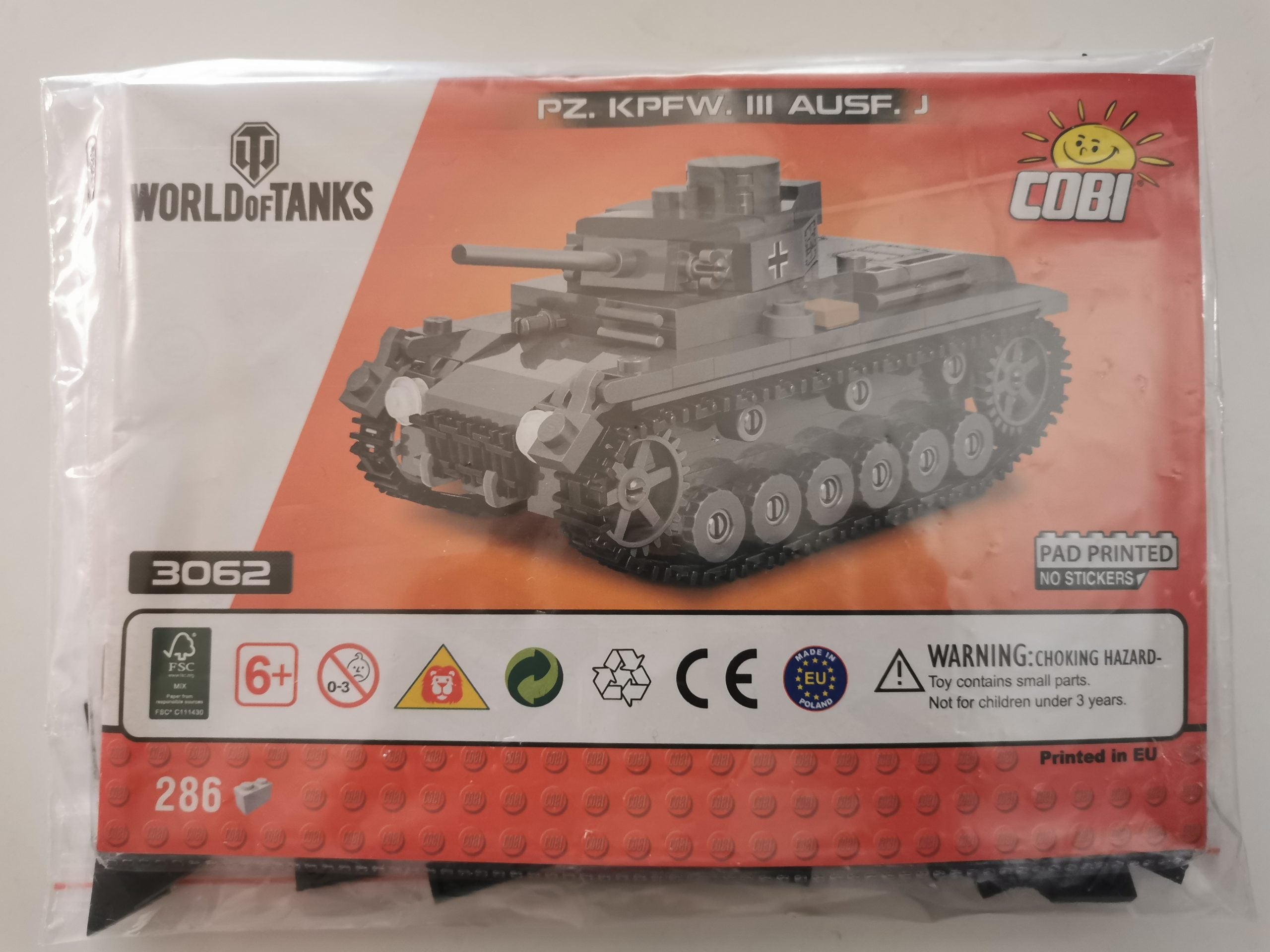 Cobi 3062 PZ. KPWF. III Ausf.J (1:48) (World of Tanks) usado