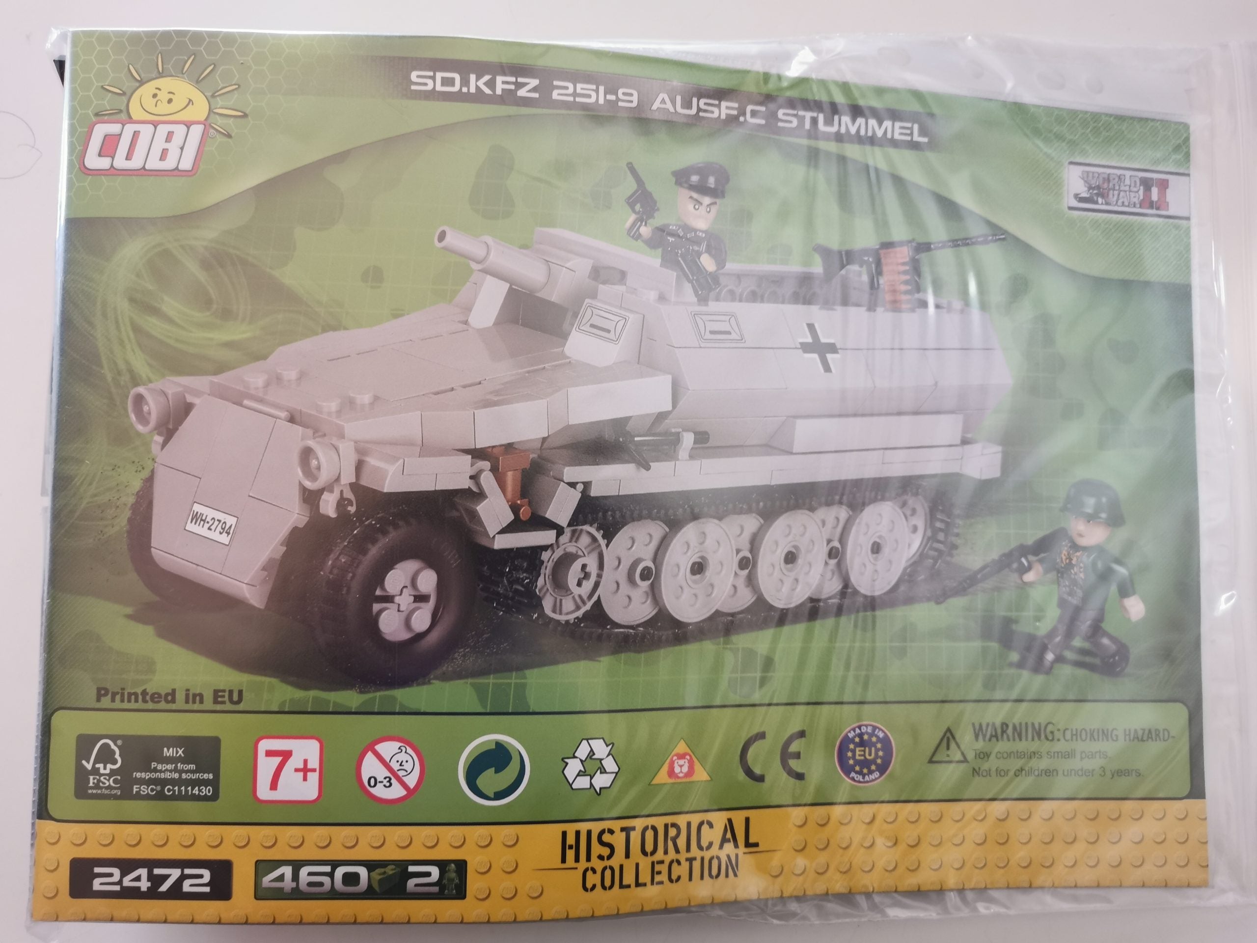 Cobi 2472A Sd.Kfz. 251/9 Ausf. C Stummel (1st version) used