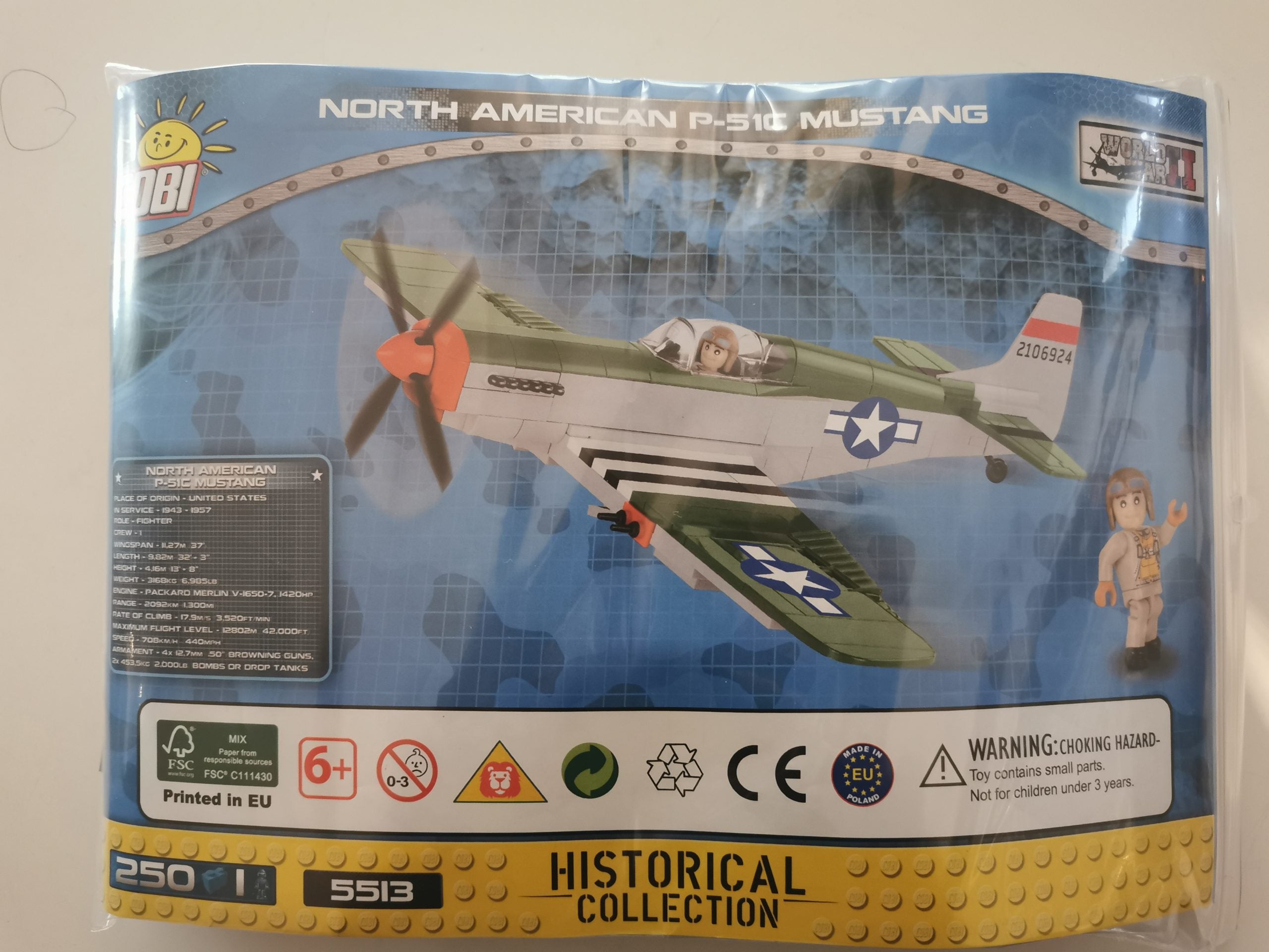 Cobi 5513 North American P-51C Mustang usado