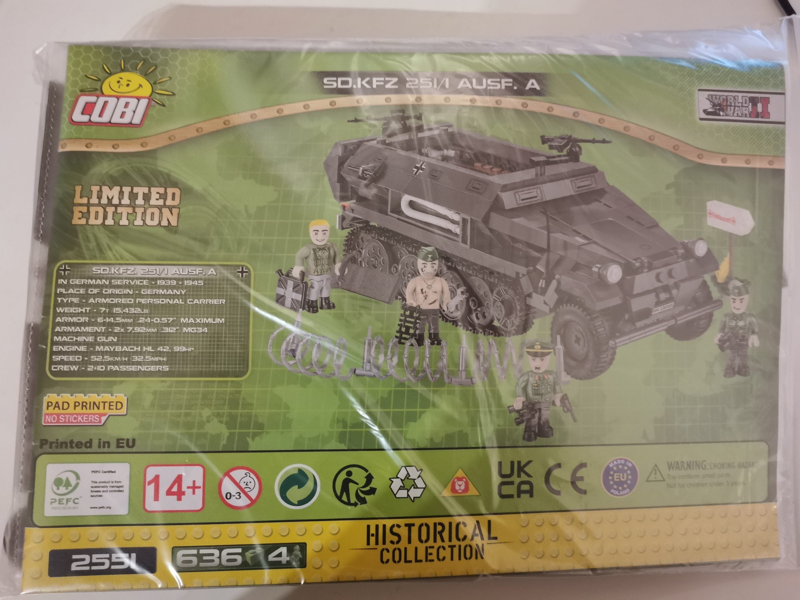Cobi 2551 Sd.Kfz. 251/1 Ausf. A - Limited Edition used