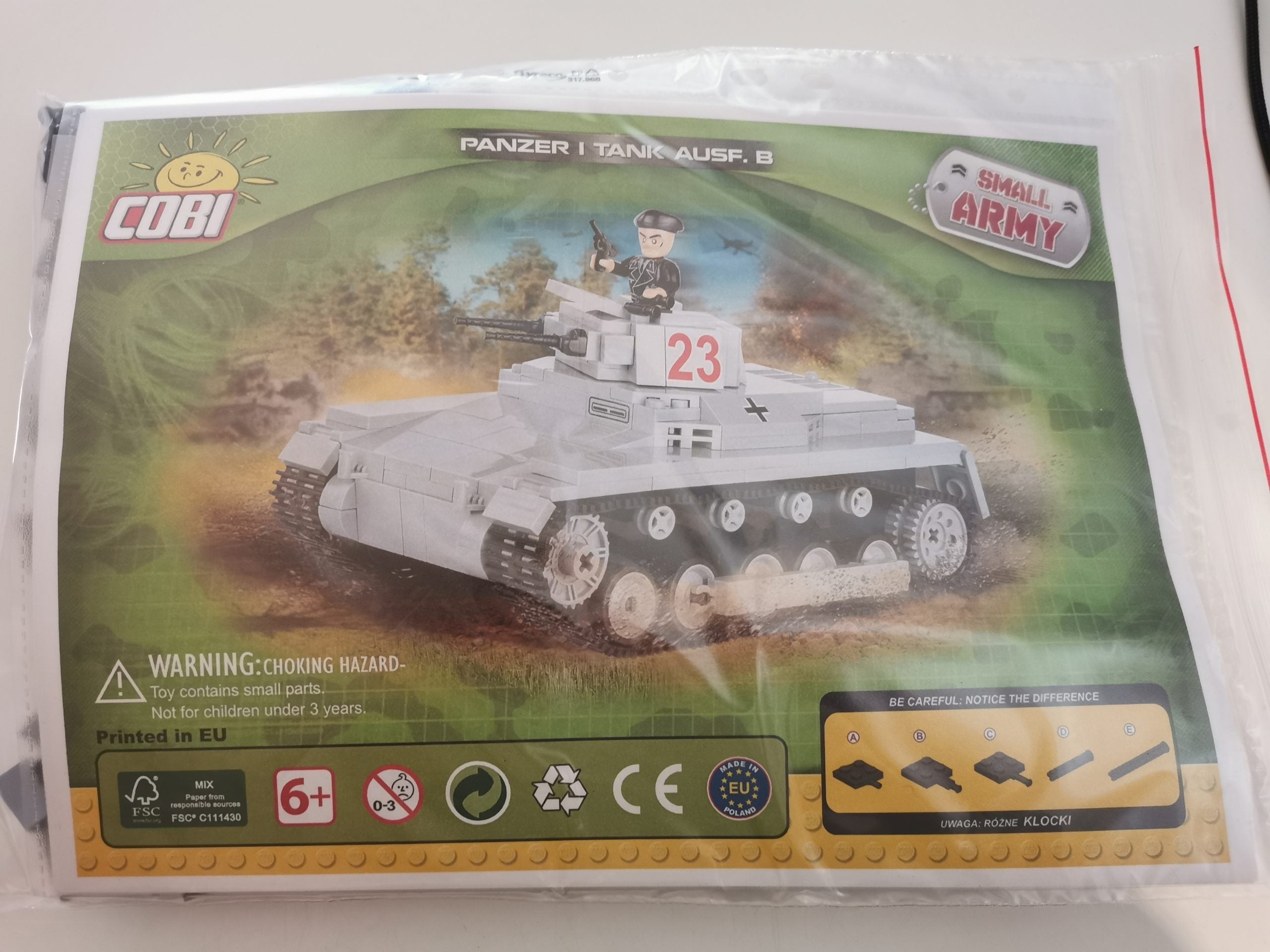 Cobi 2474 Panzer I Ausf. B (1st version) used (reprint)