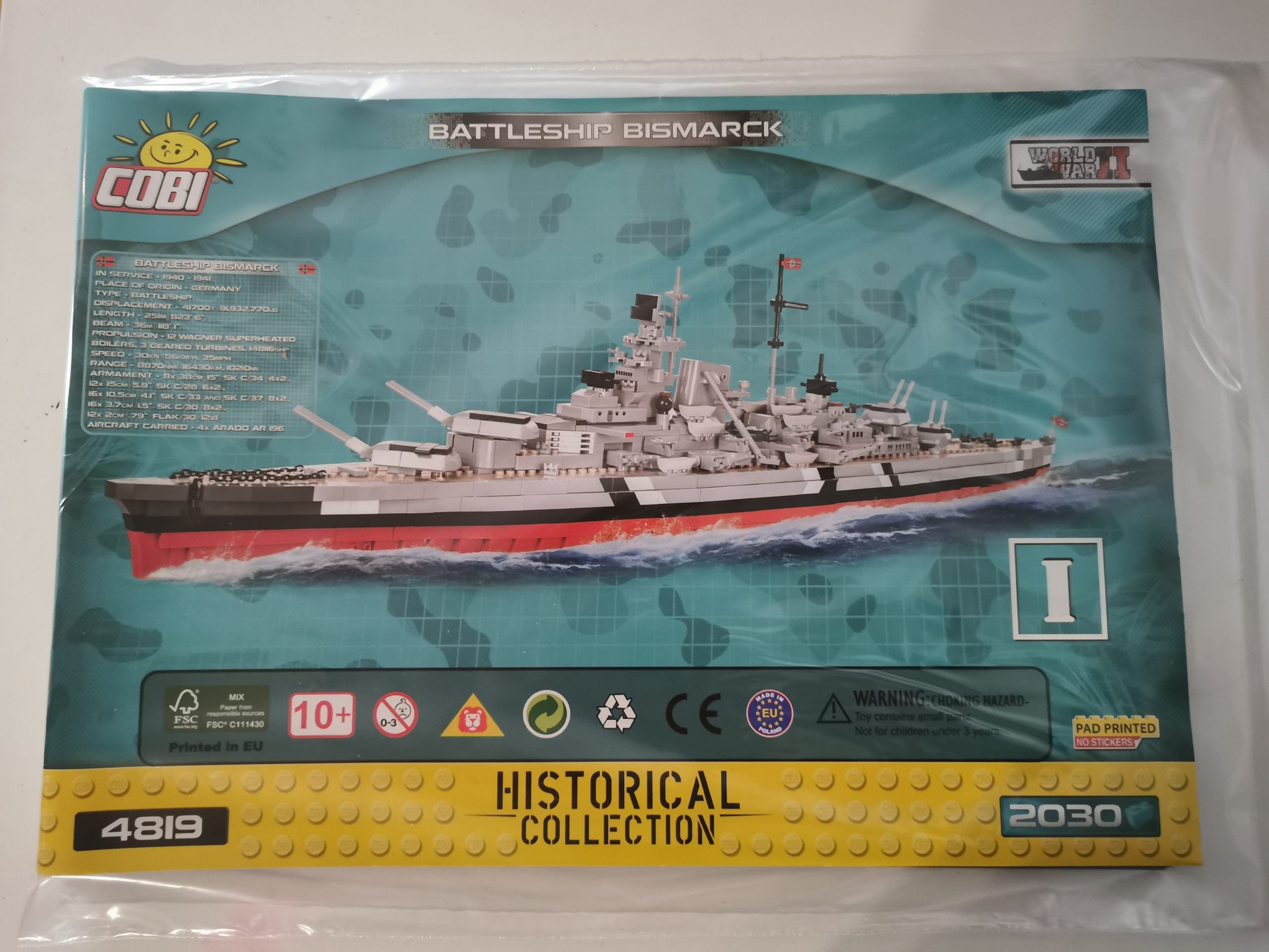 Cobi 4819 Battleship Bismarck used