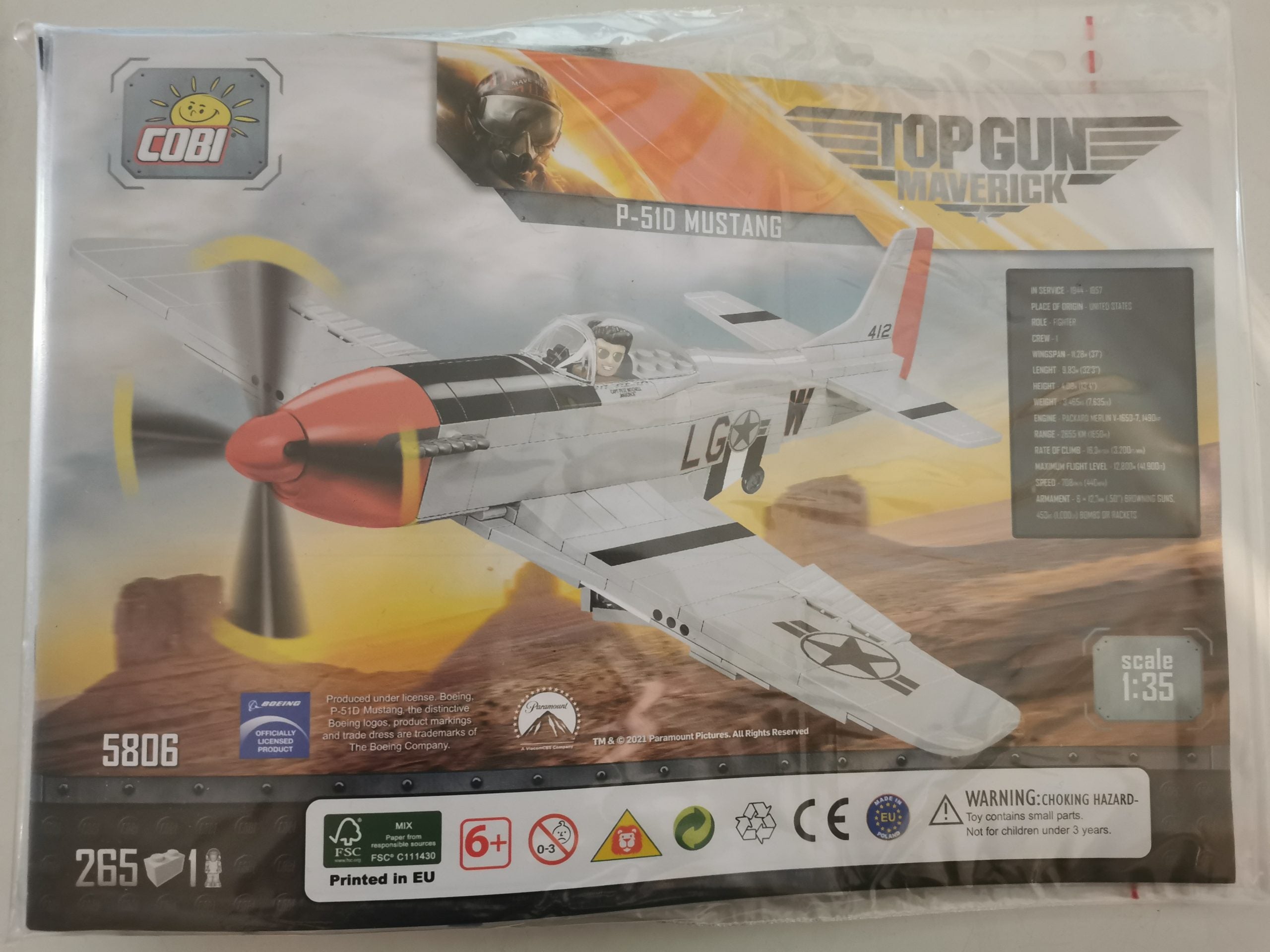 Cobi 5806 P-51D Mustang used