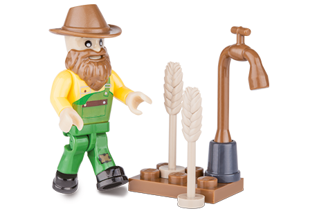 Cobi 1852 Landwirt Figur mit Zubehör