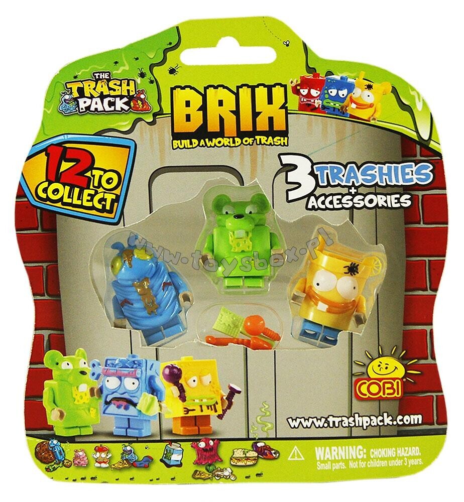 Cobi 6247 B Trash Pack - 3 figuras con accesorios