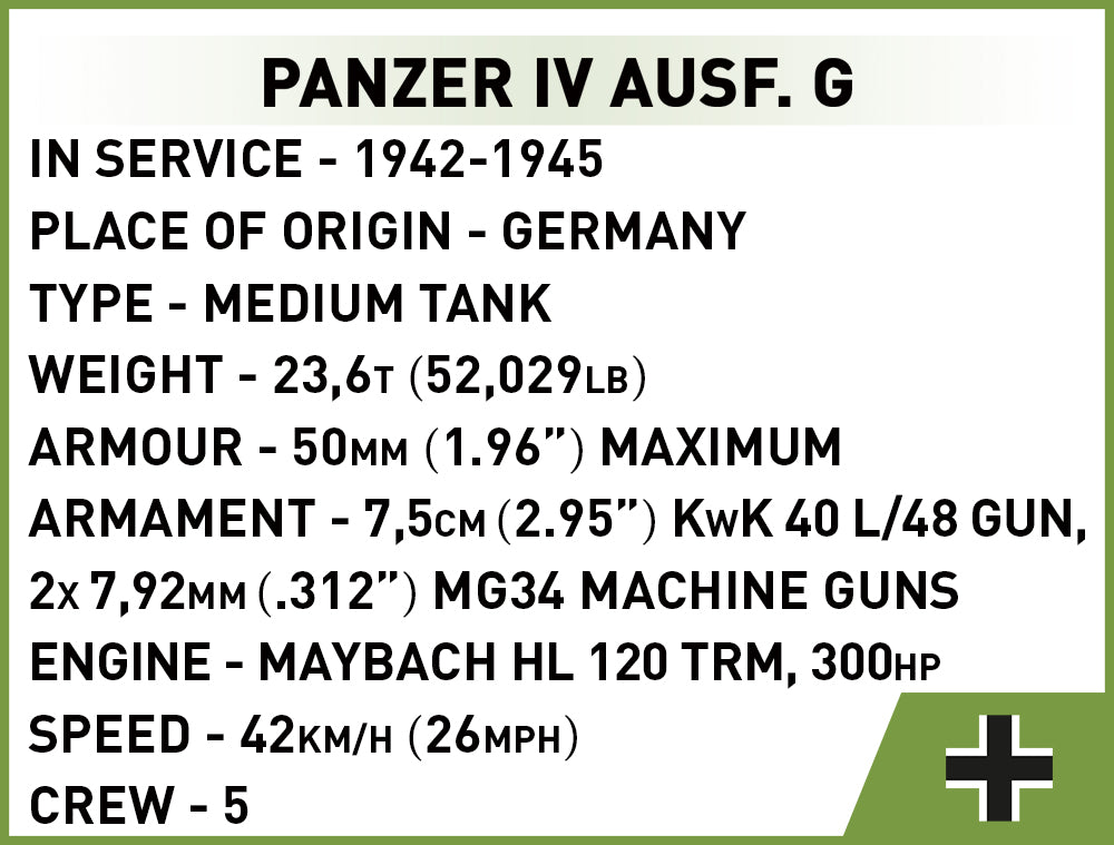 Cobi 2714 Panzer IV Ausf.G (1:48)
