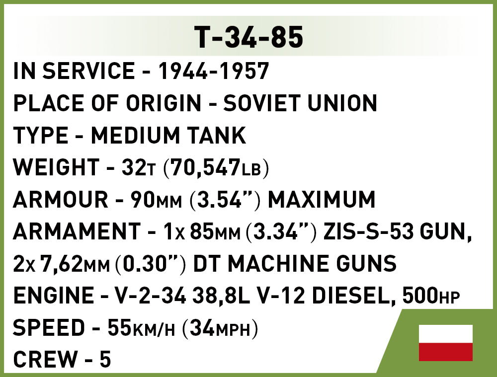 Cobi 2716 T-34-85 (1:48)