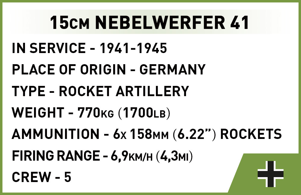 Cobi 2291 15cm smoke thrower 41 DAK