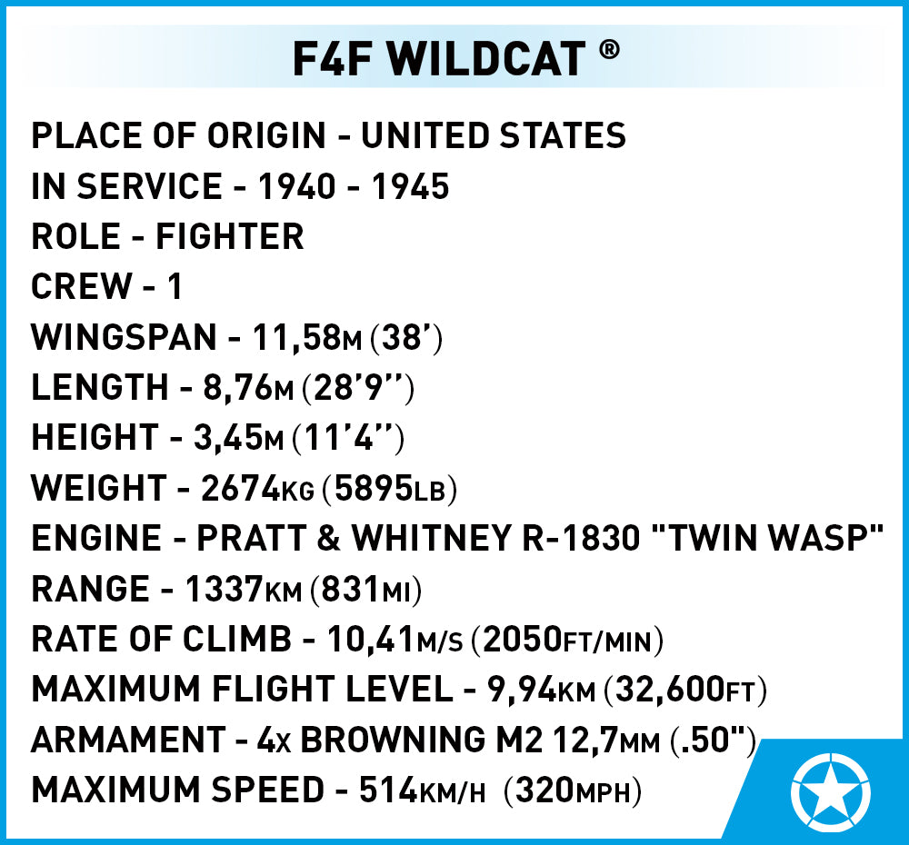 Cobi 5731 F4F Wildcat