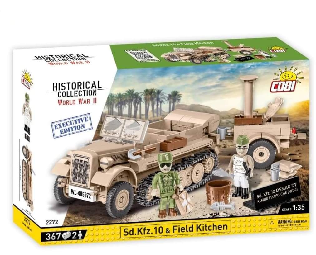 Cobi 2272 Sd.Kfz. 10 y edición ejecutiva de cocina de campo